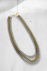 Aliza two tones necklace