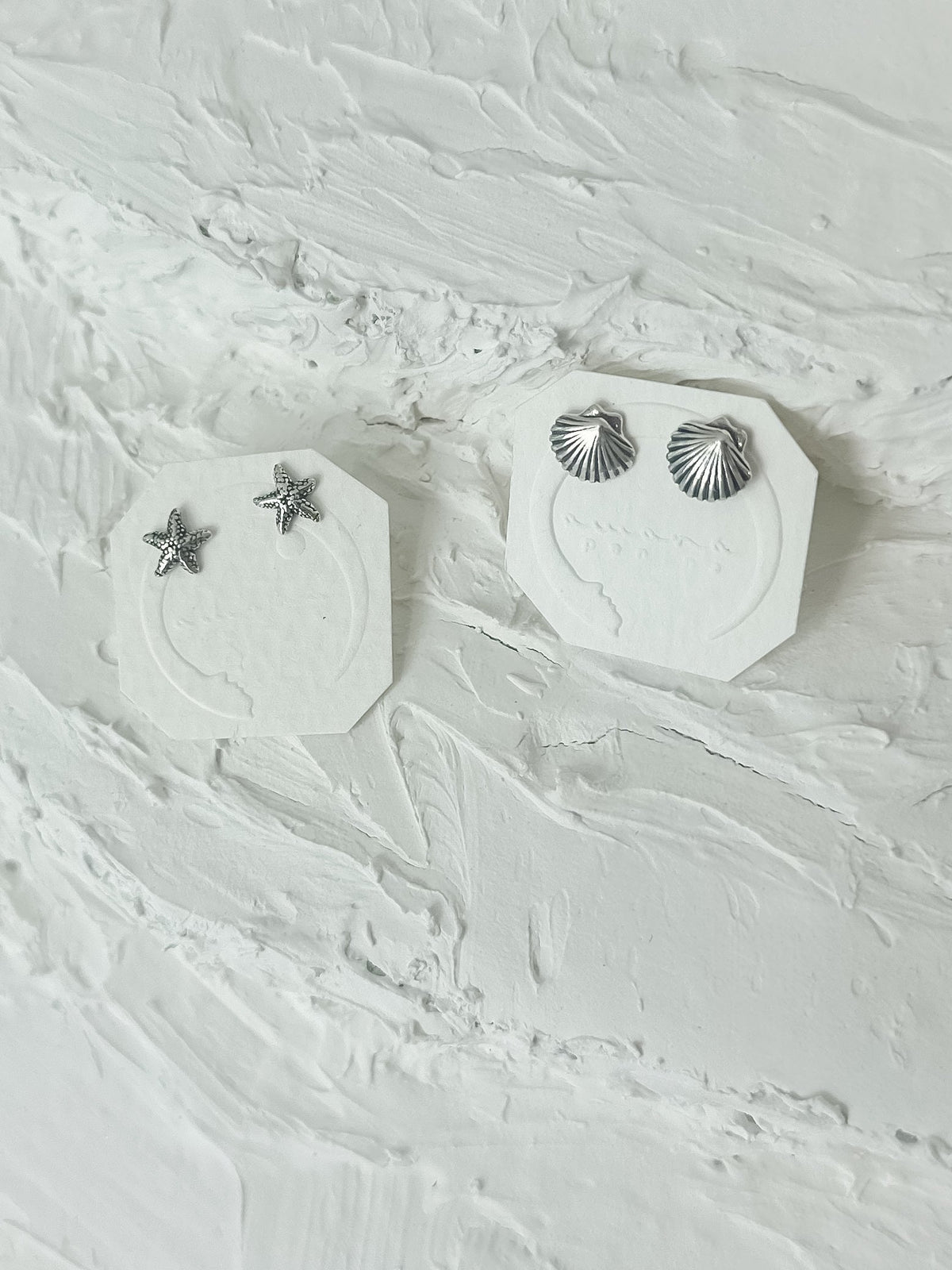 Luxury Sterling Silver Ocean Studs