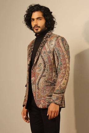 Raj Fine Wool Silk Full Jacket