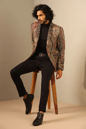 Raj Fine Wool Silk Full Jacket