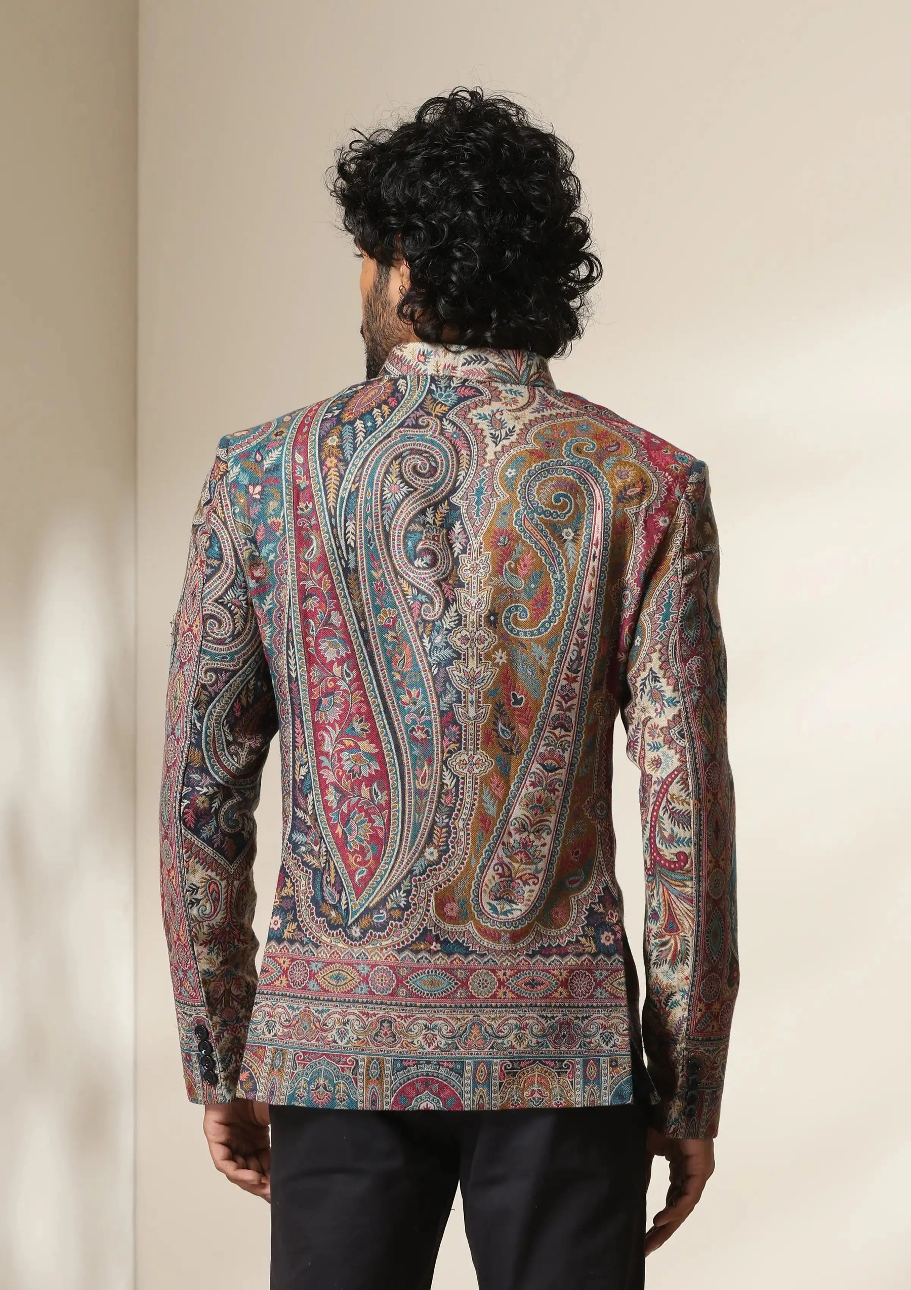 Kashmir Royal Heritage pashmina blend Jacket/Bandhgala