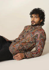 Persian Paisley pashmina blend Jacket/Bandhgala