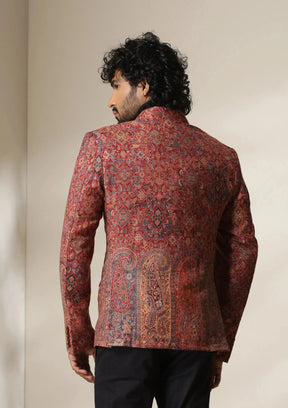 Dusala Crimson Majesty pashmina blend Blazer/coat