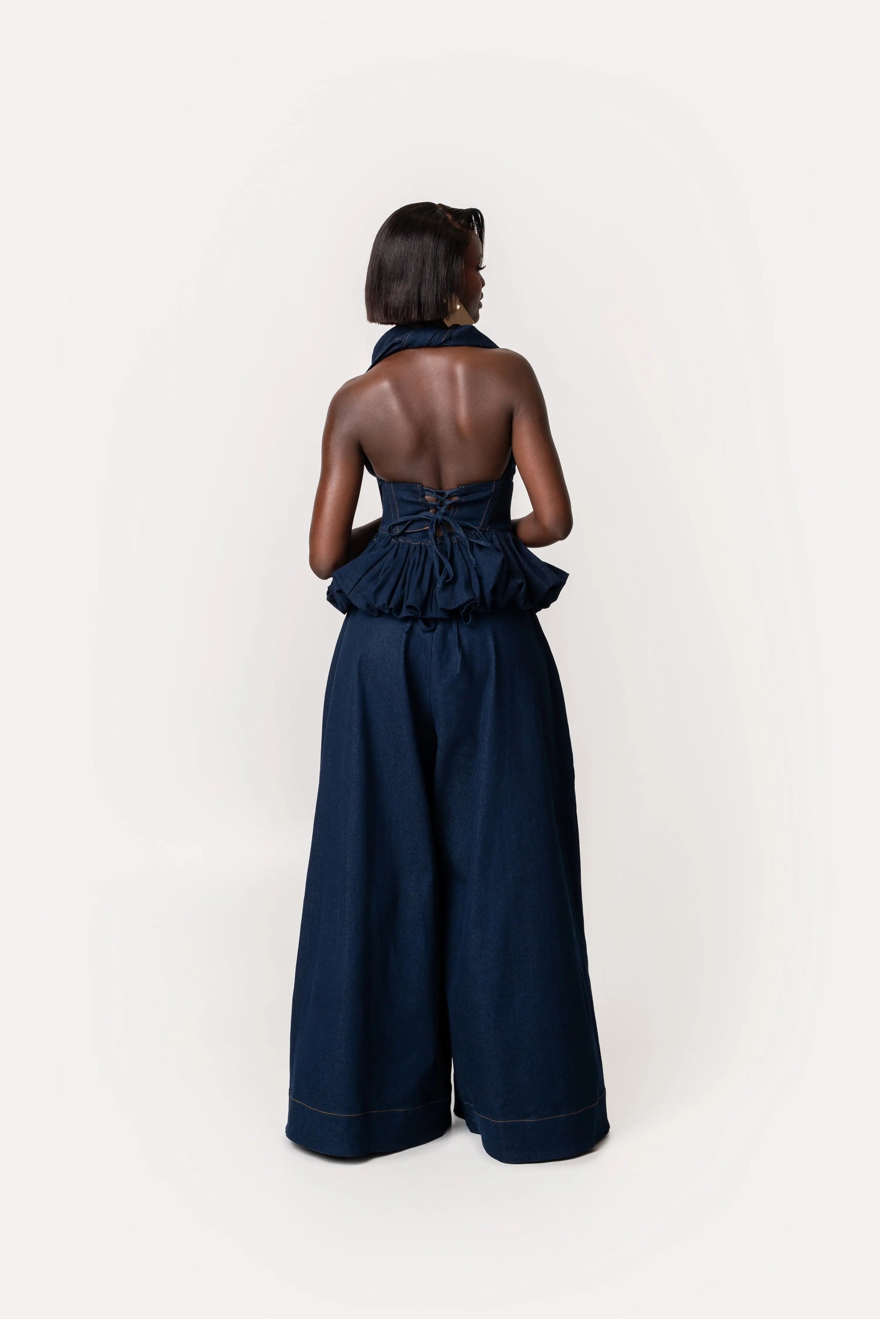 Denim Grace Peplum Top