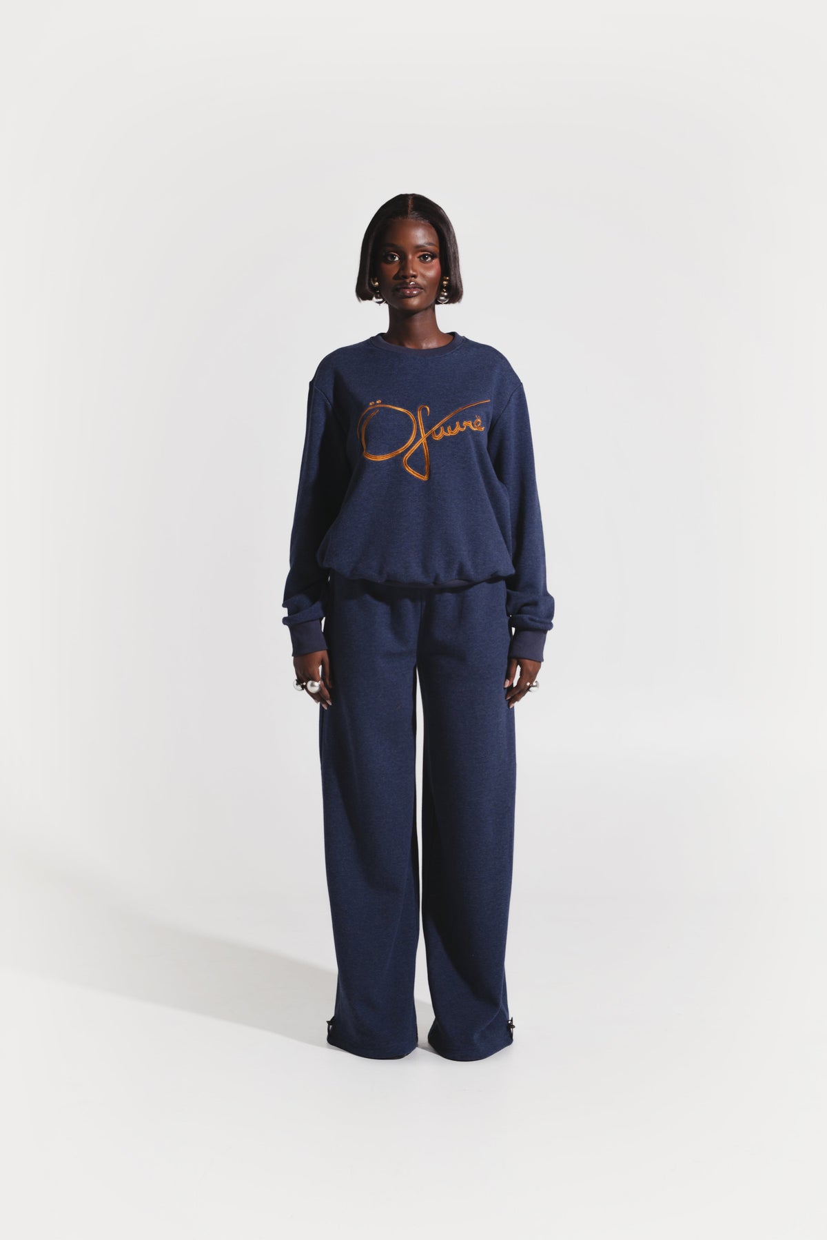 OFUURE Plush fleece SET in DENIM BLUE