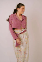 Lara Beaded Oversized Blazer