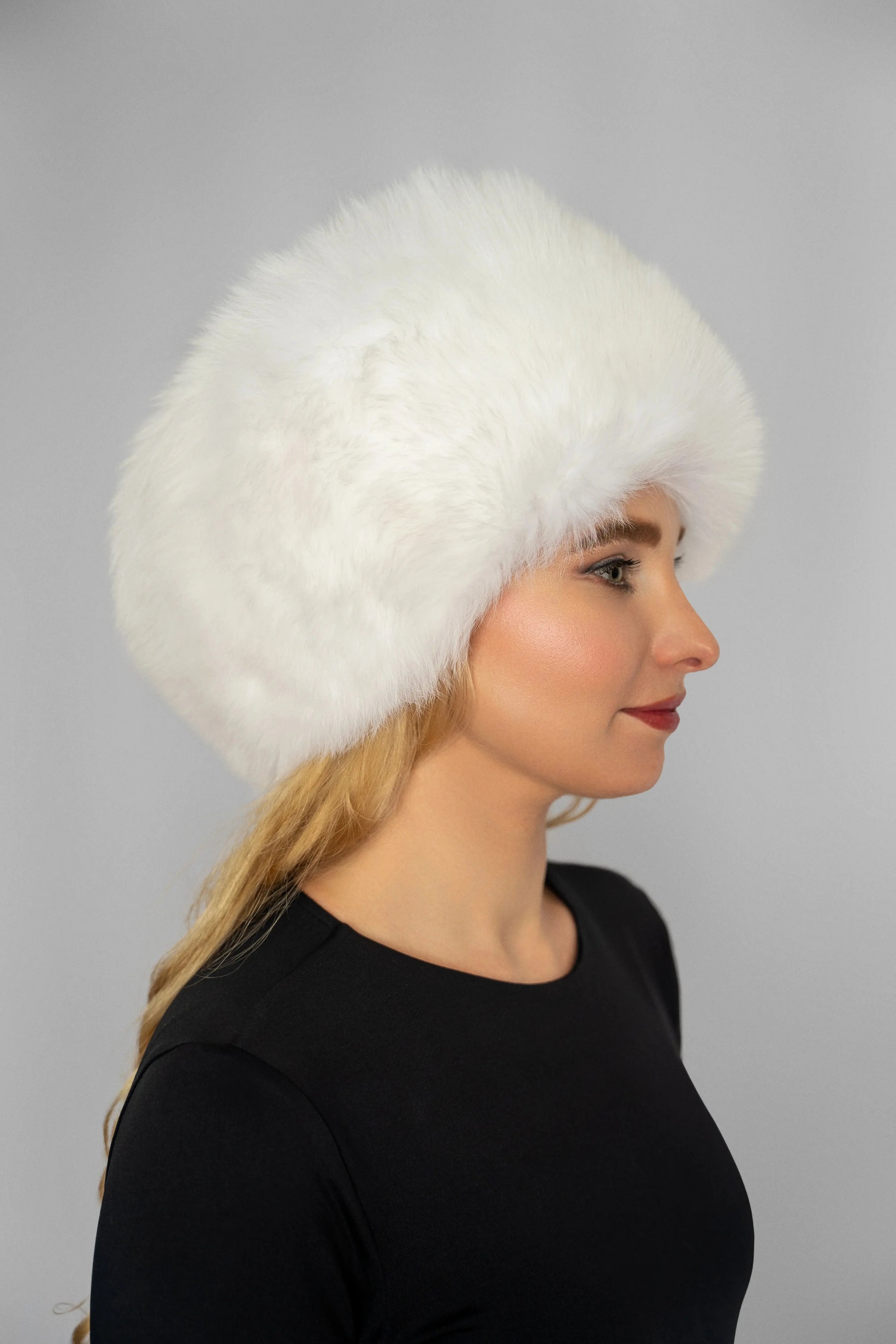 Arctic Elegance White Fox Fur Hat
