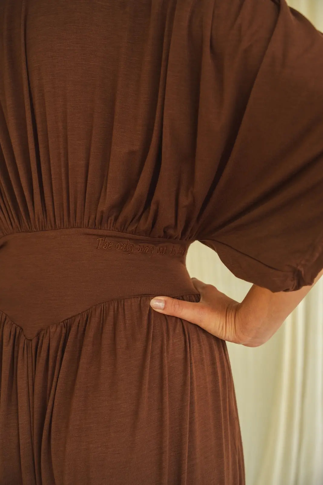 Awaken Jumpsuit in Chocolate