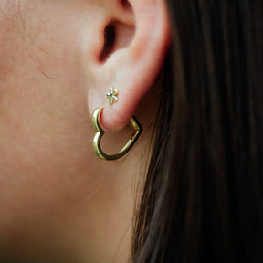 The Bellamy Heartline Hoops