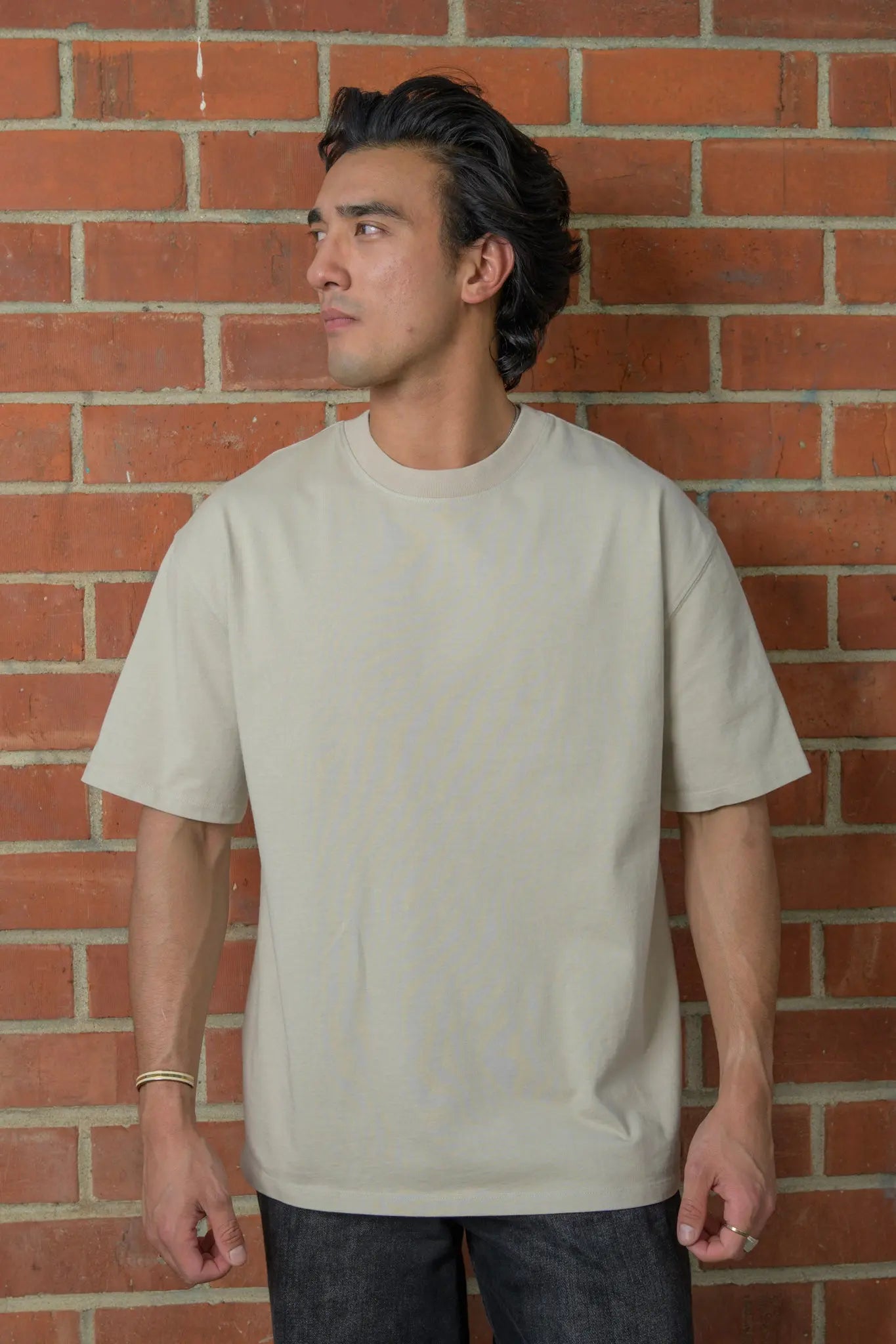 Heavy t-shirt Taupe