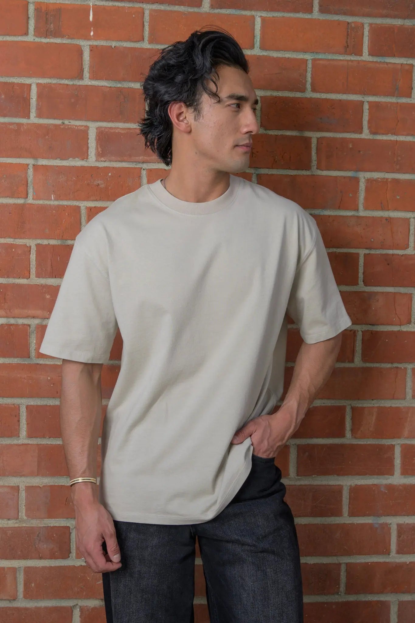 Heavy t-shirt Taupe