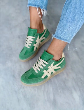 Demi Green Beige Suede