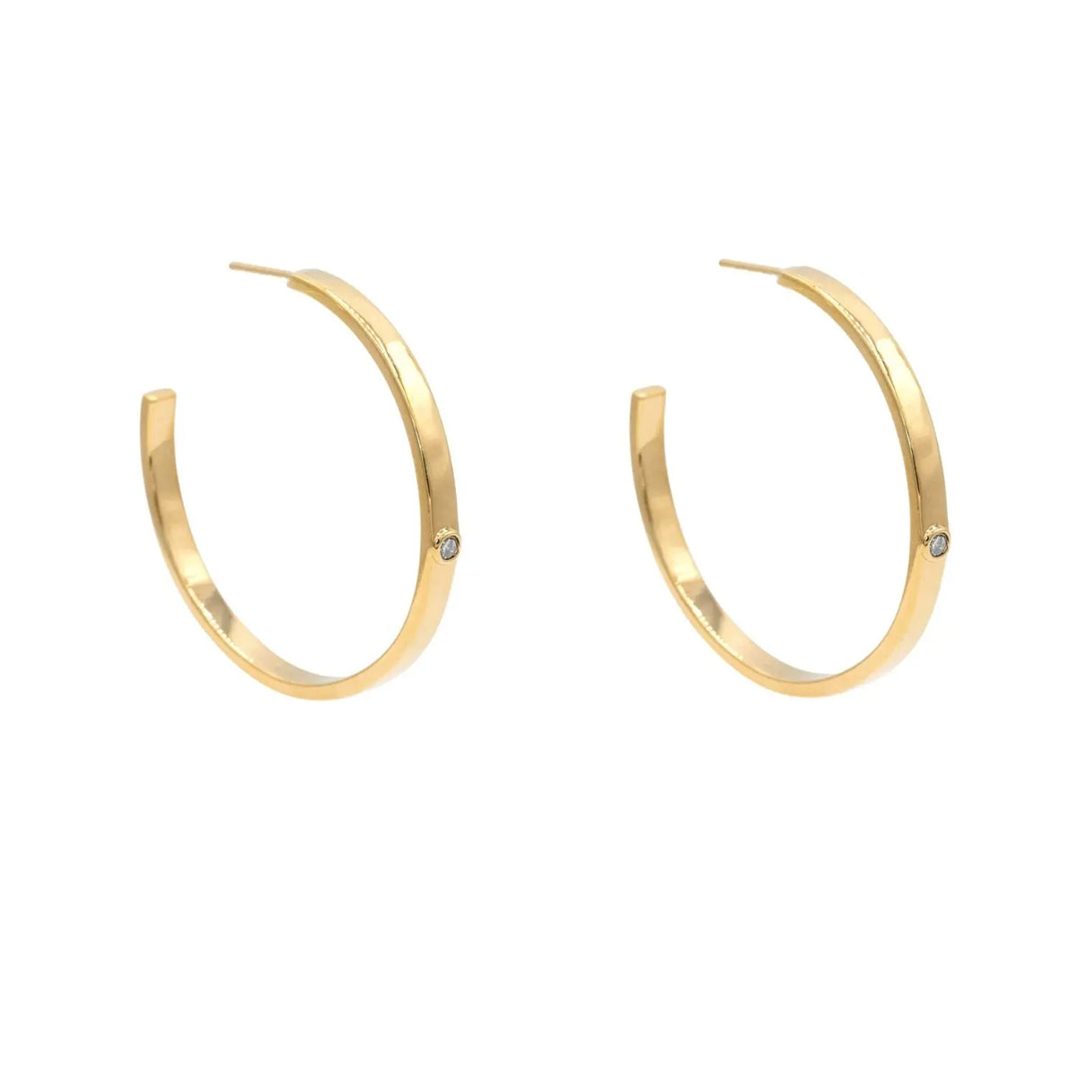 Diamond Classic Hoop Earrings