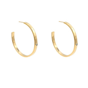 Diamond Classic Hoop Earrings