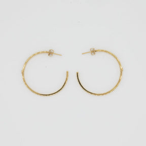 Diamond Classic Hoop Earrings