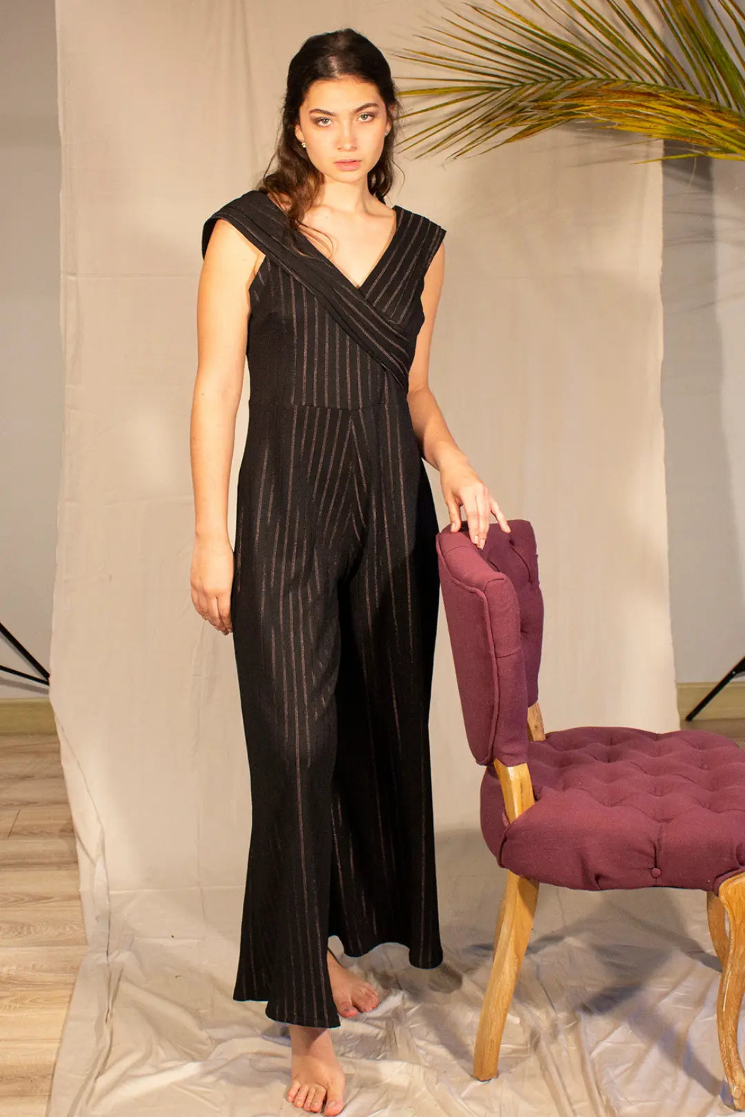 NY Lines Copper Jumpsuit