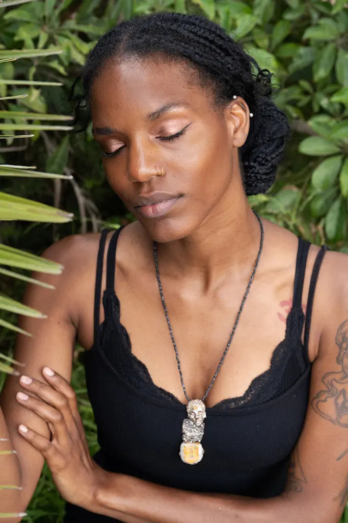 In Golden Solitude Necklace