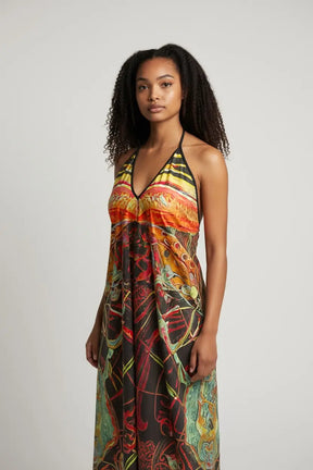Orire Afrofuturism Halter Dress