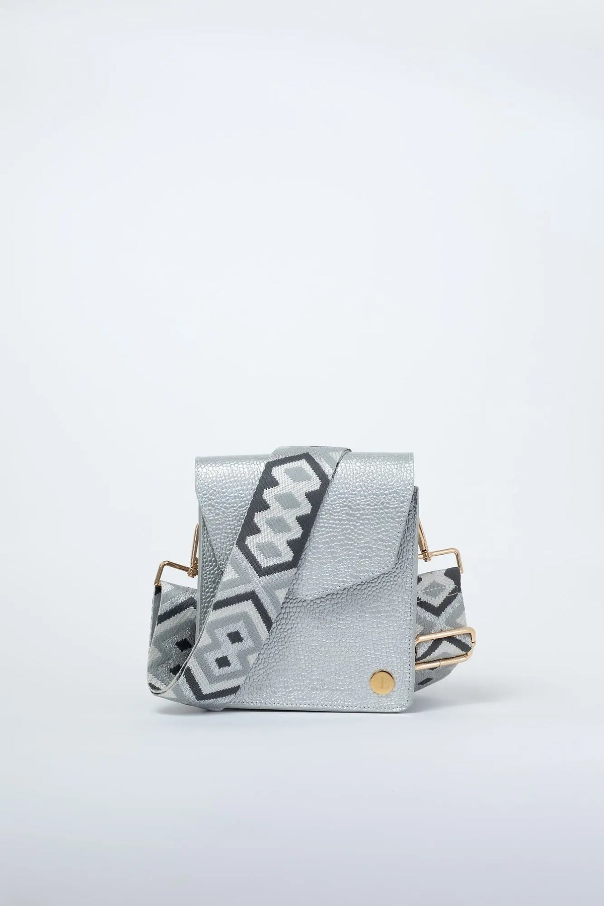 Patty Metallic Leather Crossbody Bag
