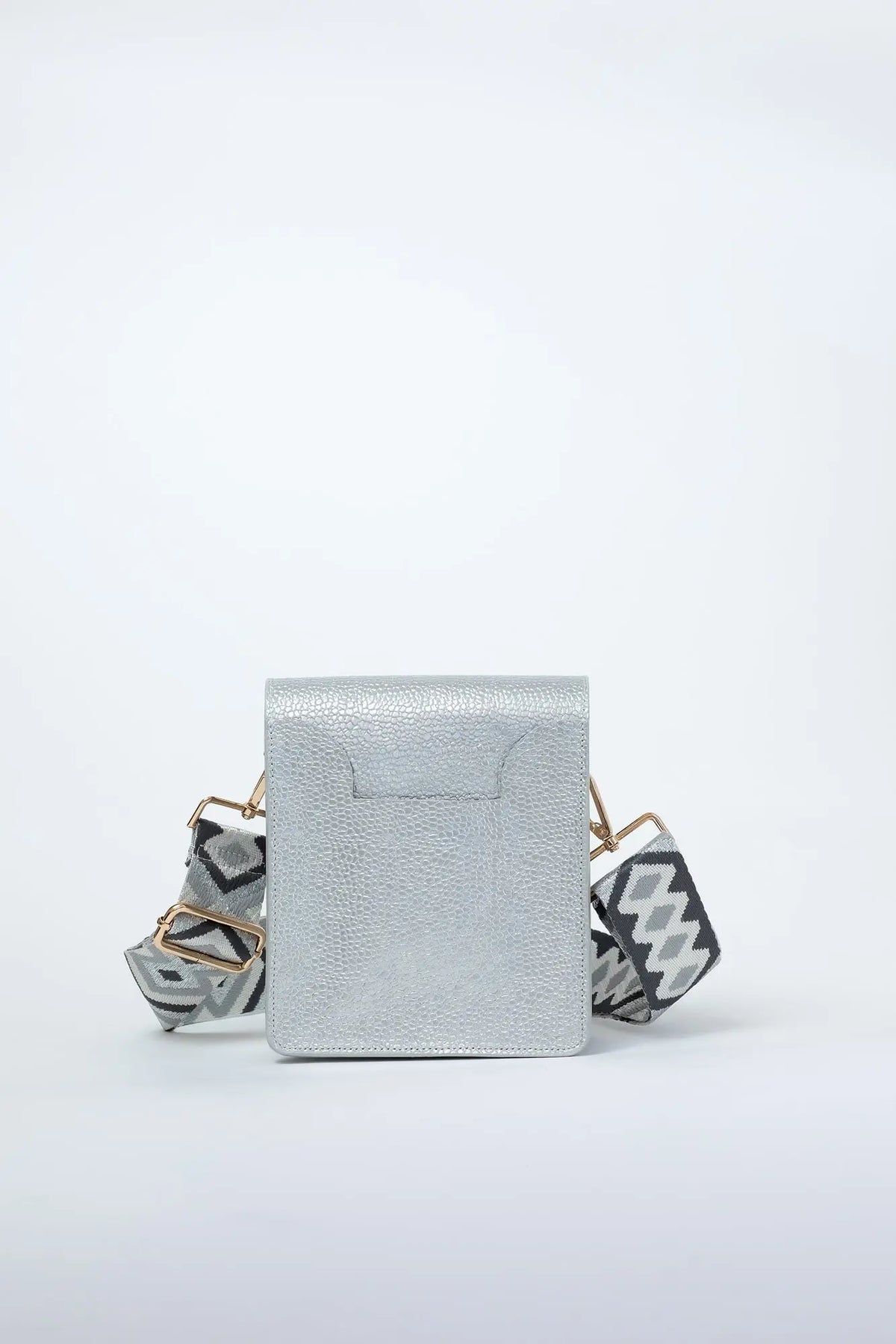 Patty Metallic Leather Crossbody Bag