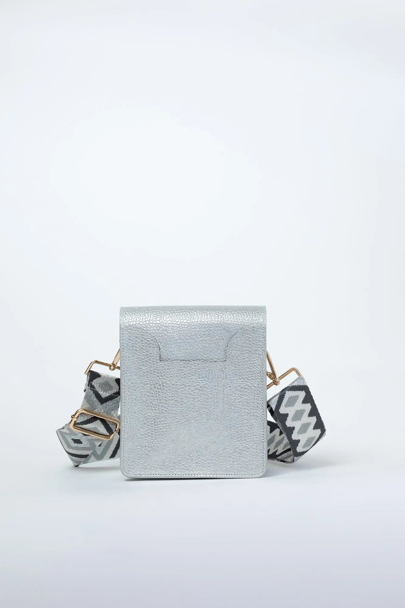 Patty Metallic Leather Crossbody Bag