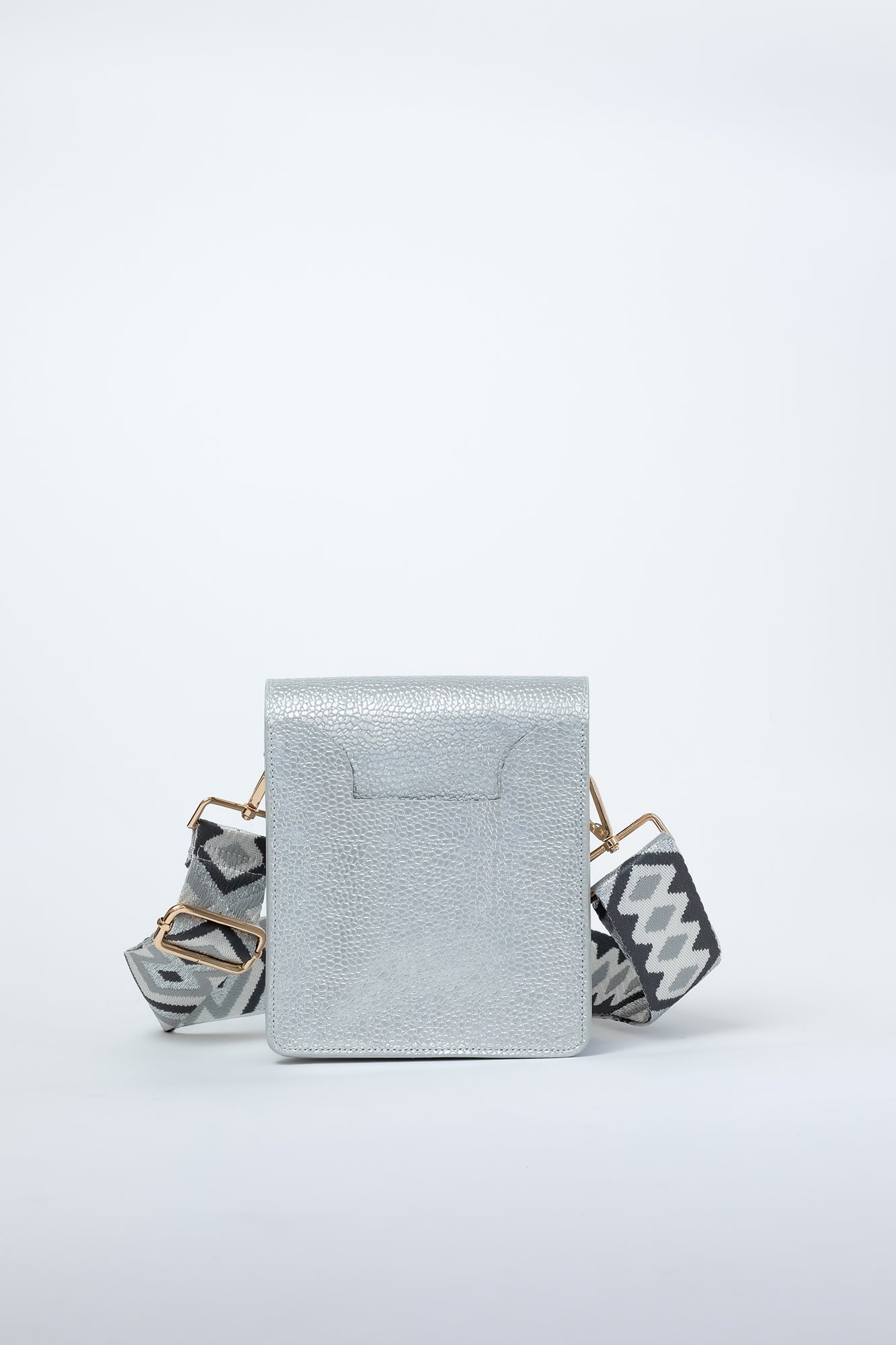 Patty Metallic Leather Crossbody Bag