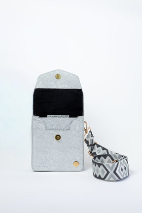 Patty Metallic Leather Crossbody Bag