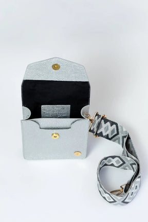 Patty Metallic Leather Crossbody Bag