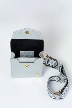 Patty Metallic Leather Crossbody Bag
