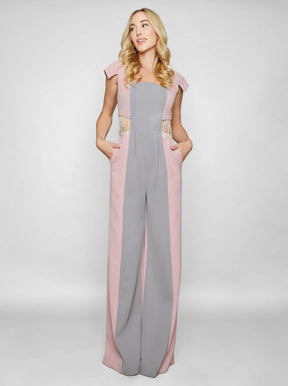 Eva Corset Crepe Jumpsuit