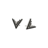 Valor Silver Onyx Stud Earrings