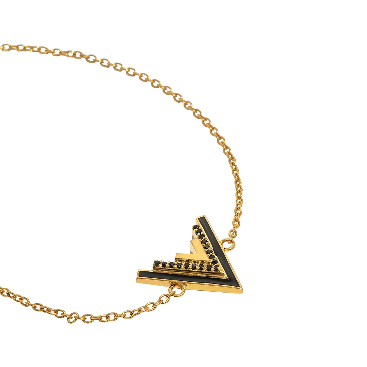 Valor Victorious Onyx Gold Bracelet