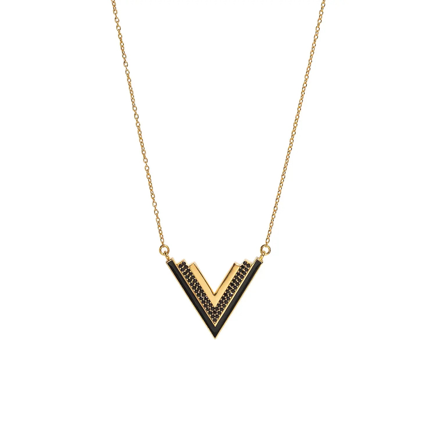 Valor Empowering Gold Onyx Necklace