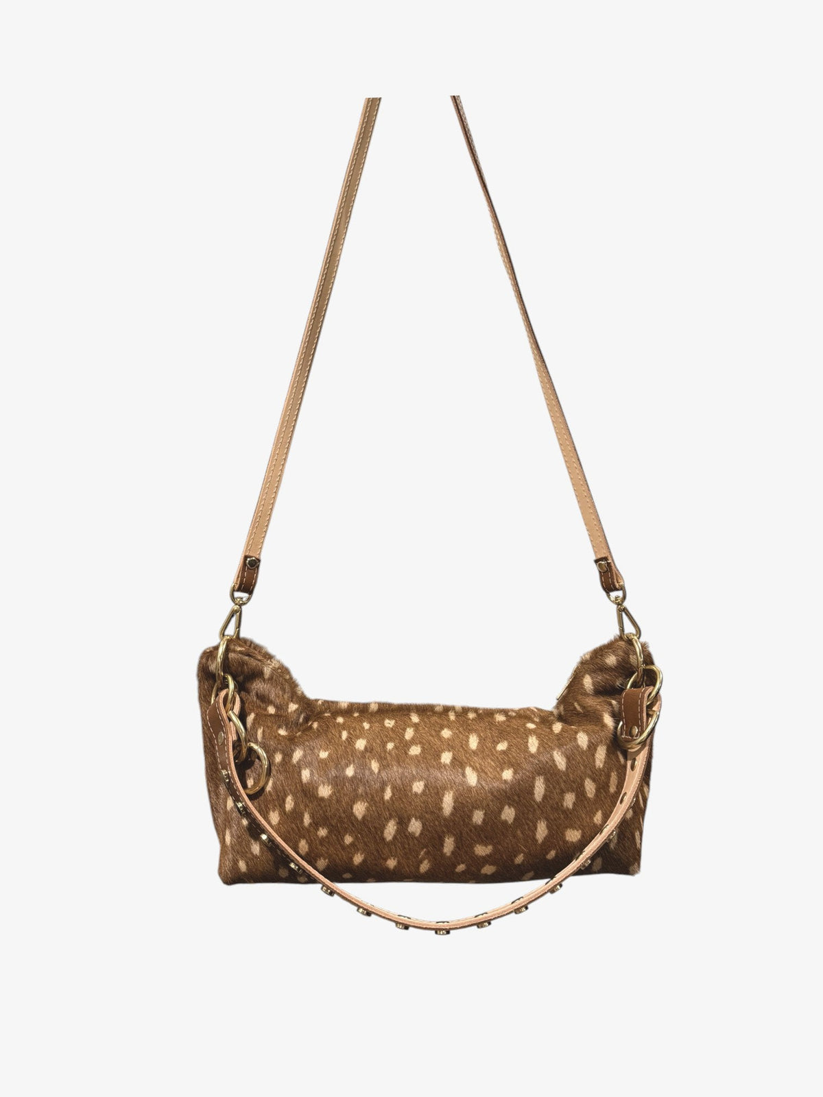 Blair Shoulder Bag, Fawn Print Hair-On-Hide