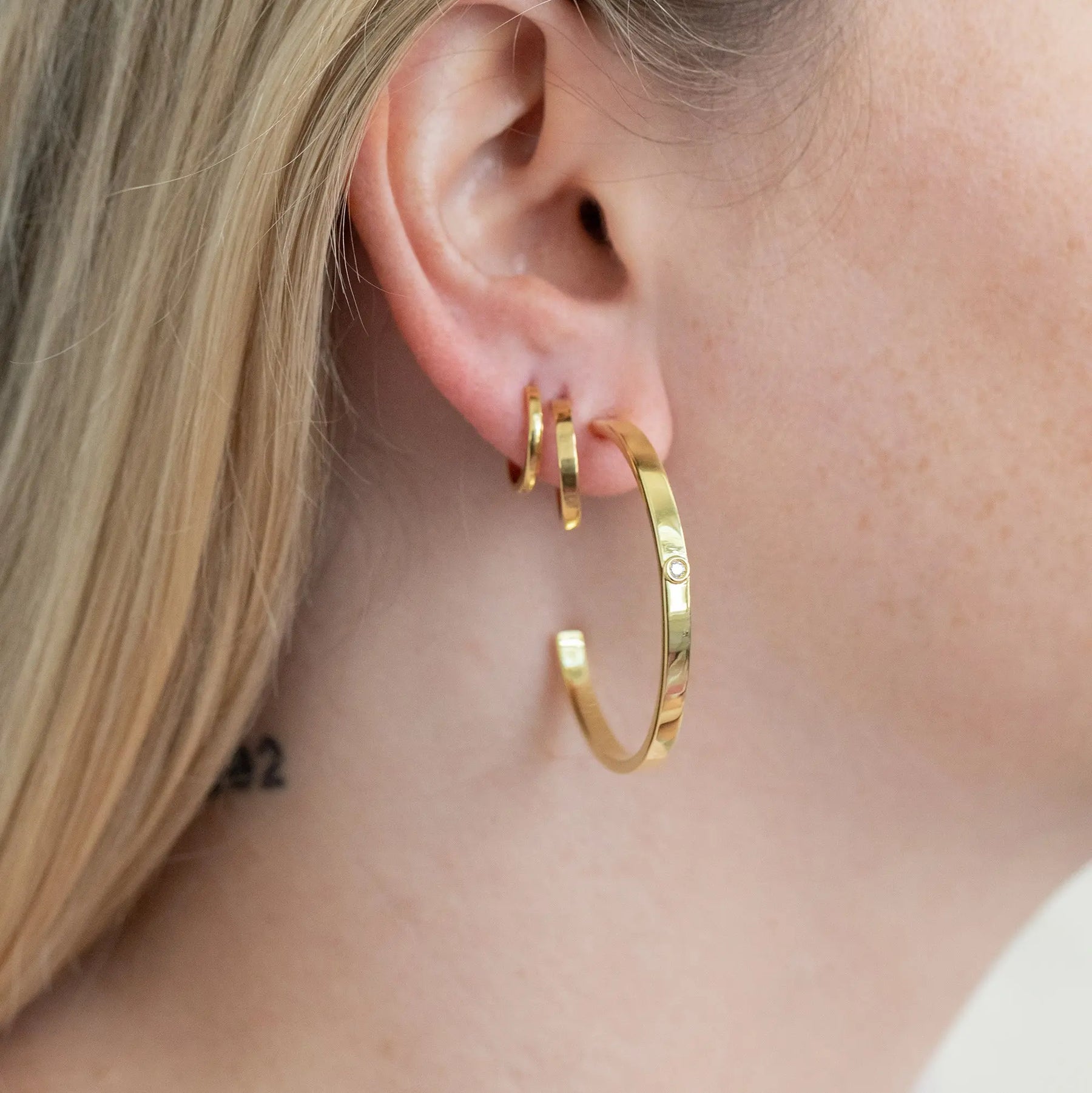 Diamond Classic Hoop Earrings