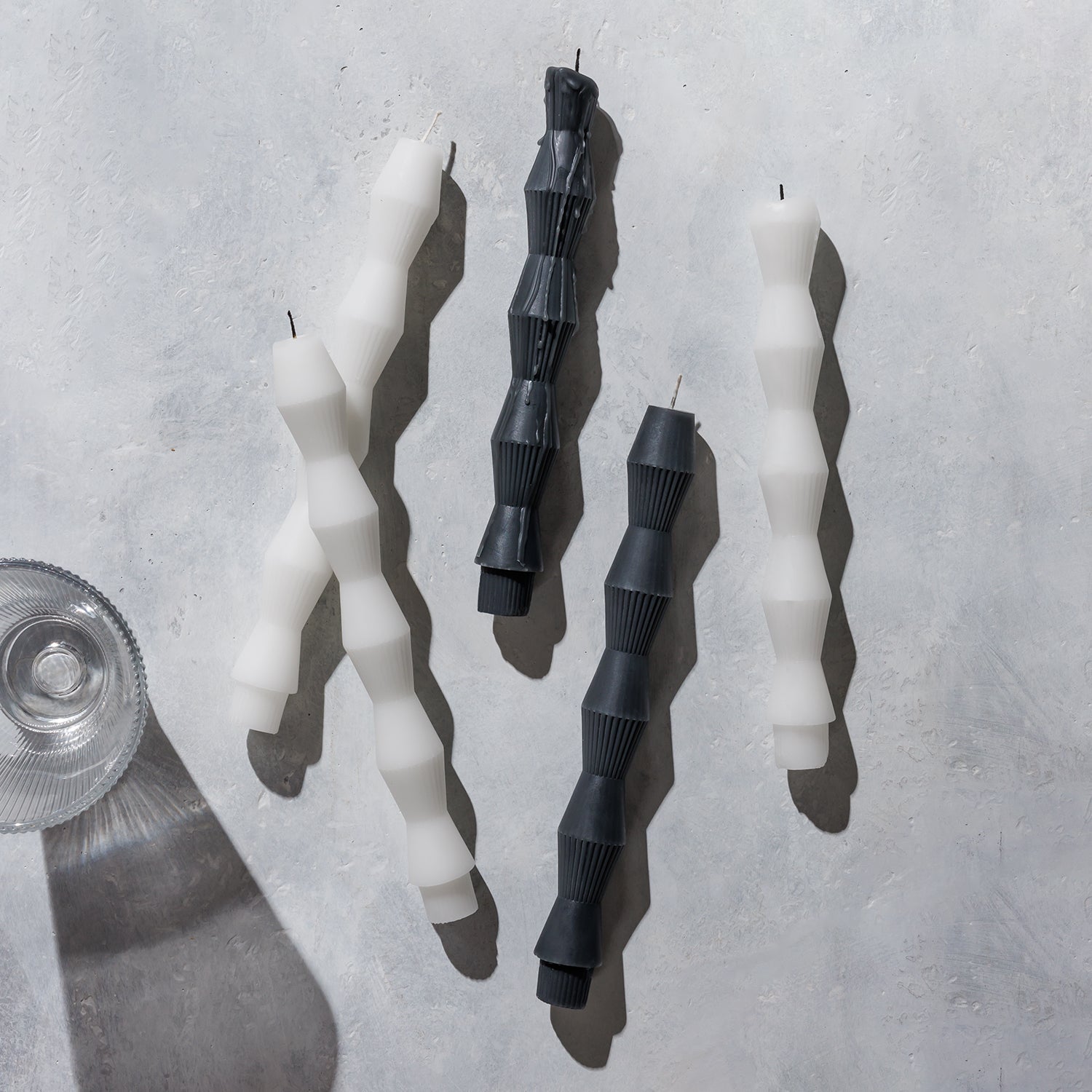 Geometric Pillar Candle (set Of 2)