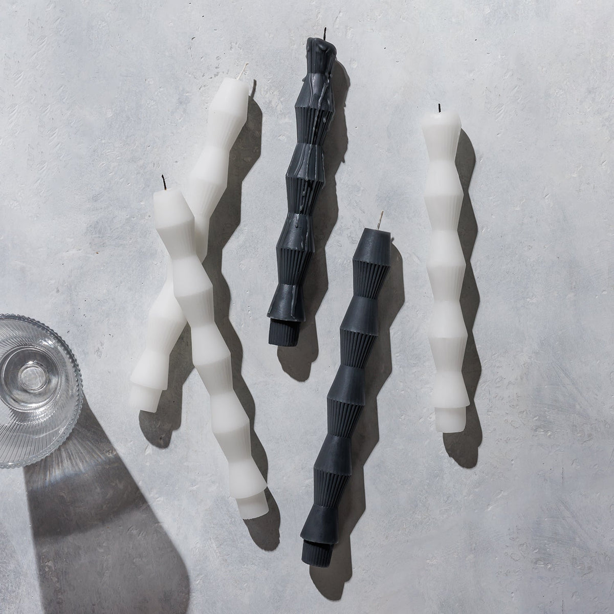 Geometric Pillar Candle (set Of 2)