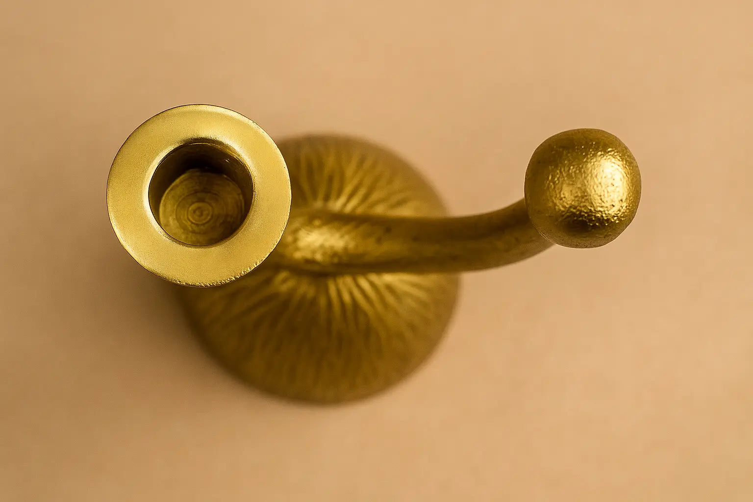 Loop Taper Candle Holder — Gold Finish