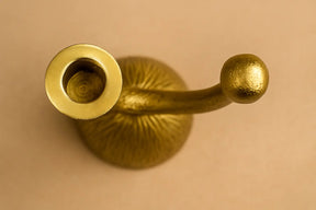 Loop Taper Candle Holder — Gold Finish