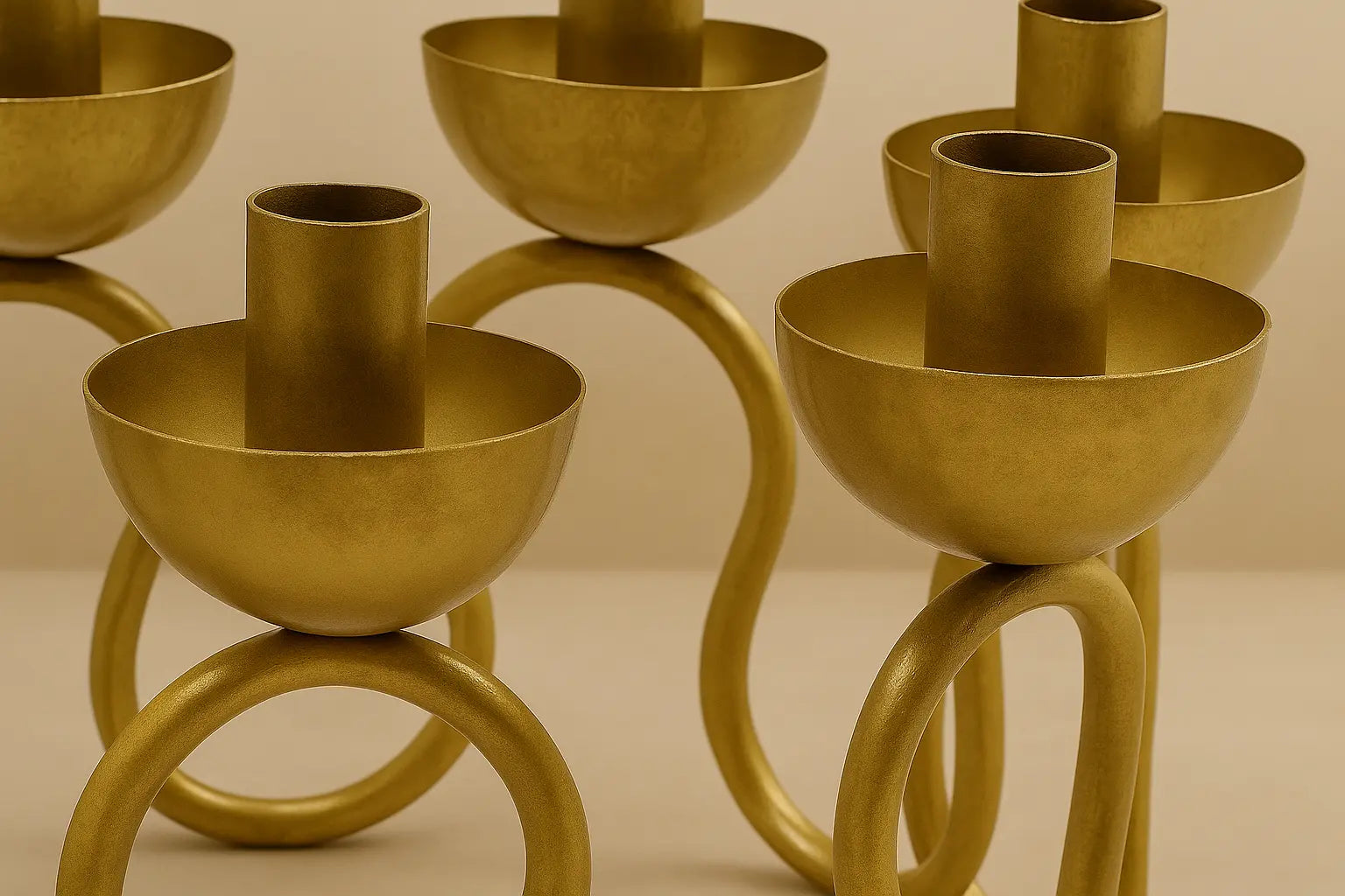 Vine 7-Arm Candelabra — Gold Finish
