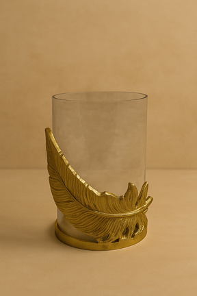 Feather Glow Candle Holder