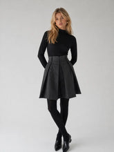 High-Waisted Structured Pleated Tailored Shorts