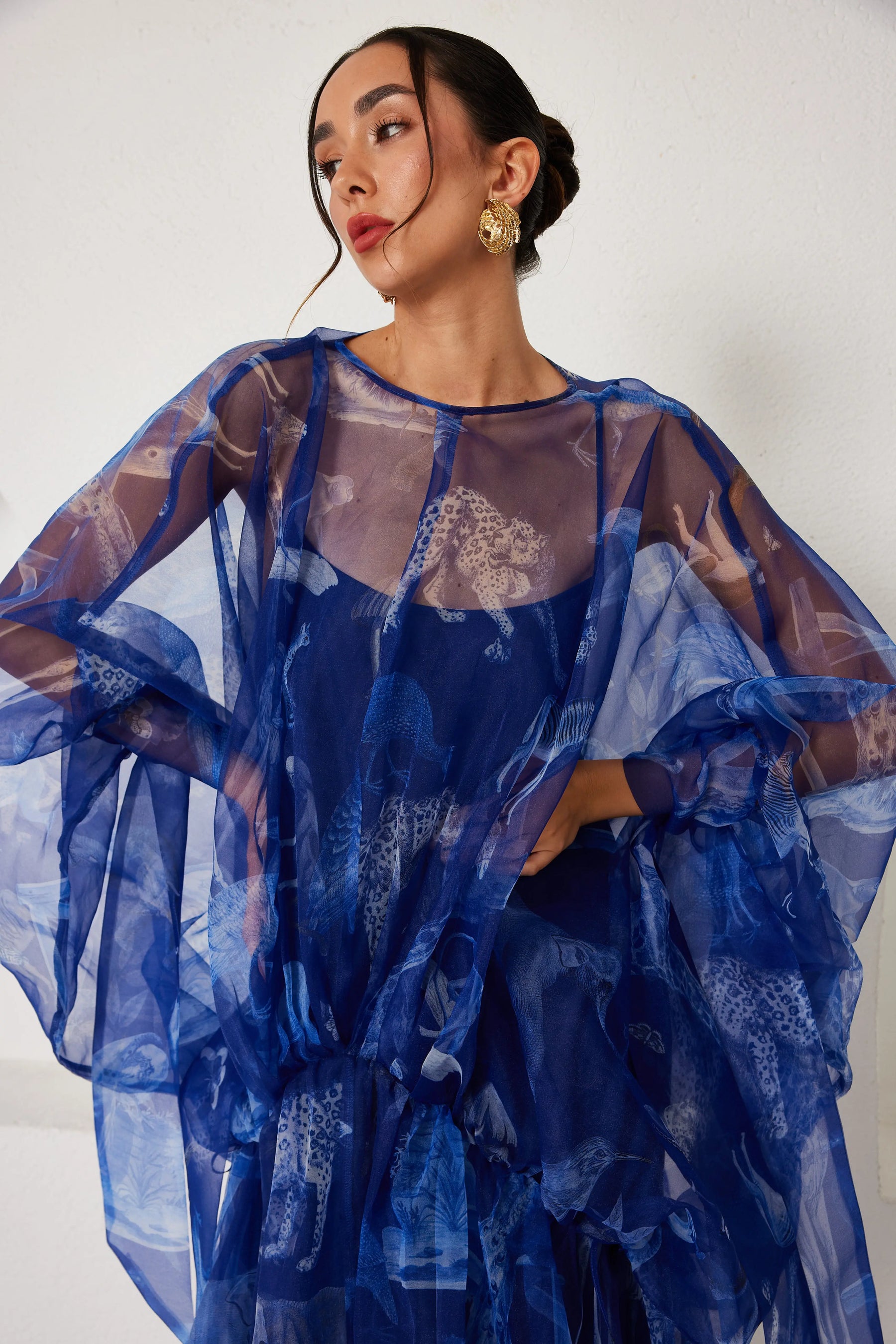 Maxi Kaftan - Lapis Escape - Blue