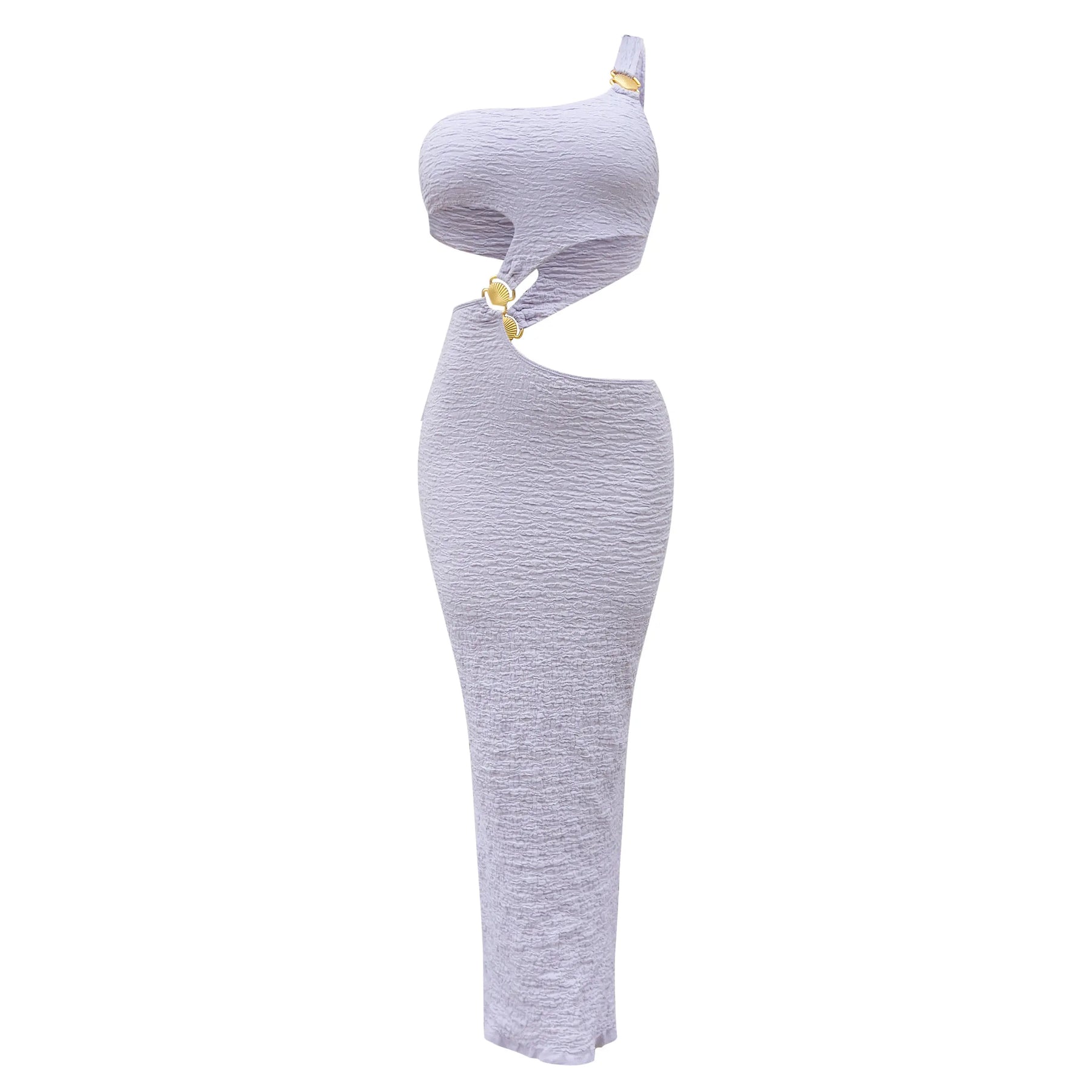 Seashell Cutout Dress - Lilac