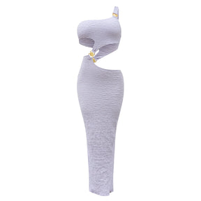 Seashell Cutout Dress - Lilac