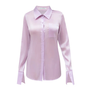 Iridescent Fluid Button Down Shirt