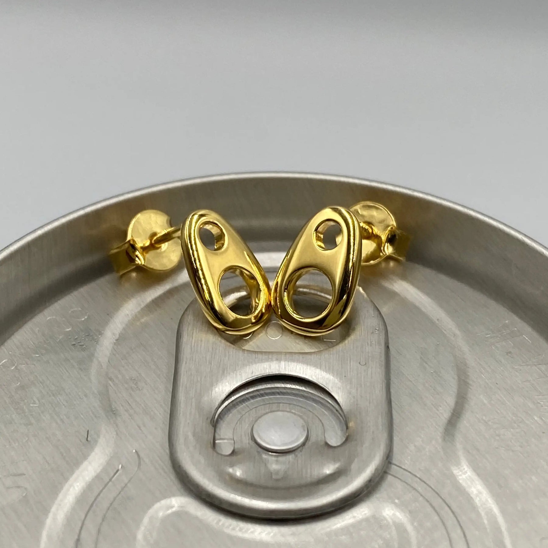 Soda Tab Stud Earrings