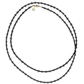 Beaded Black Pearl Necklace