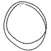 Beaded Black Pearl Necklace