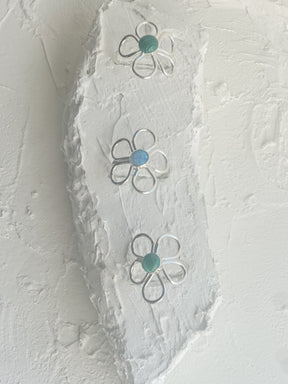 Luxe Sterling Silver Gemstone Flower Ring
